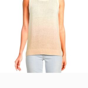 J. McLaughlin Cream Sleeveless Knit Tank